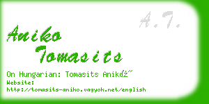 aniko tomasits business card